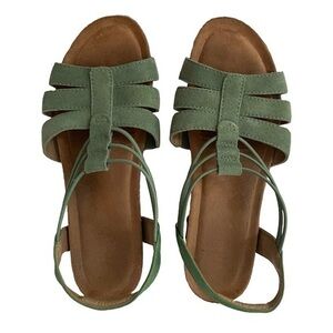 Green Strappy Earth Origins Sandals